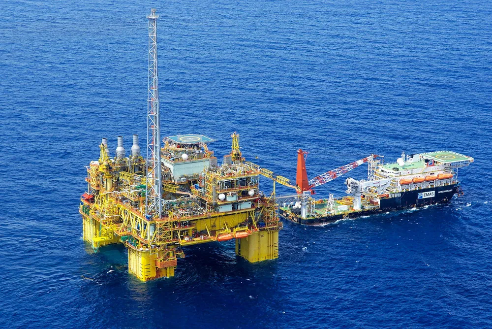 Shell's Gumusut-Kakap platform offshore Sabah, East Malaysia.