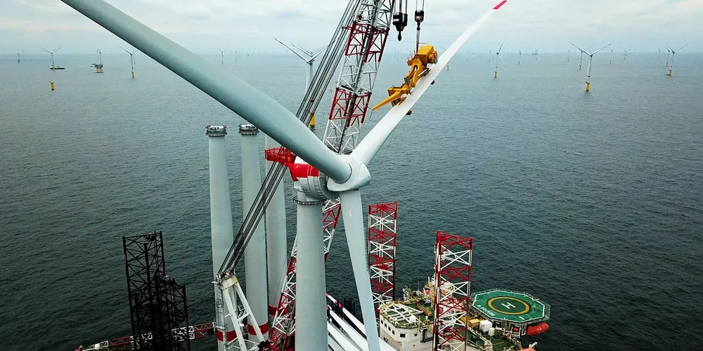 GE Renewable Energy turbines are installed at the Merkur project off Germany.