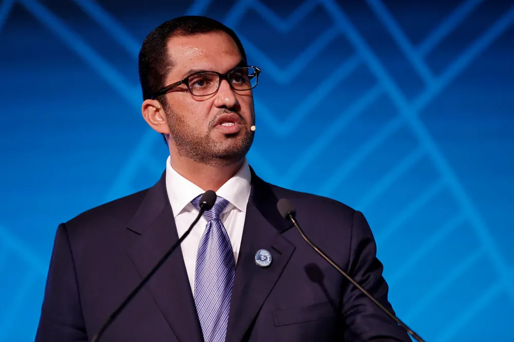 Sultan Ahmed Al Jaber, chief executive of Abu Dhabi National Oil Company (Adnoc).