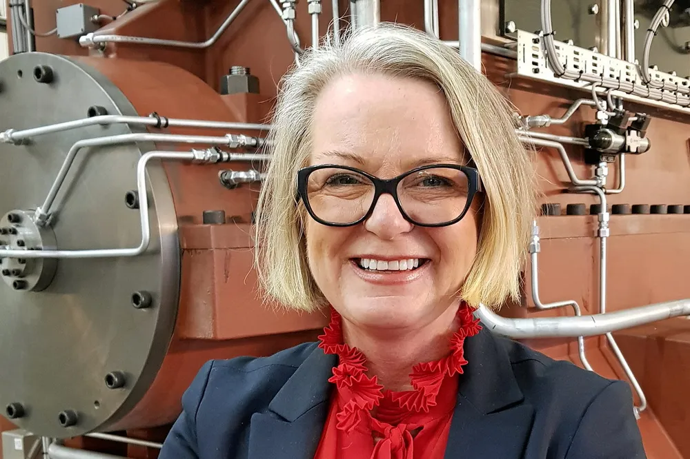 Kristin Hide, verftssjef ved Myklebust verft er i gang med ny rekrutteringkampanje. Det er lenge siden sist verftet hadde.