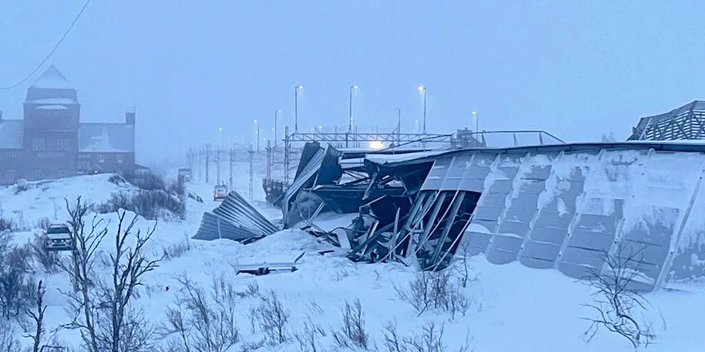 No people were injured in the accident caused by a derailment in Vassijaure on Dec. 17.