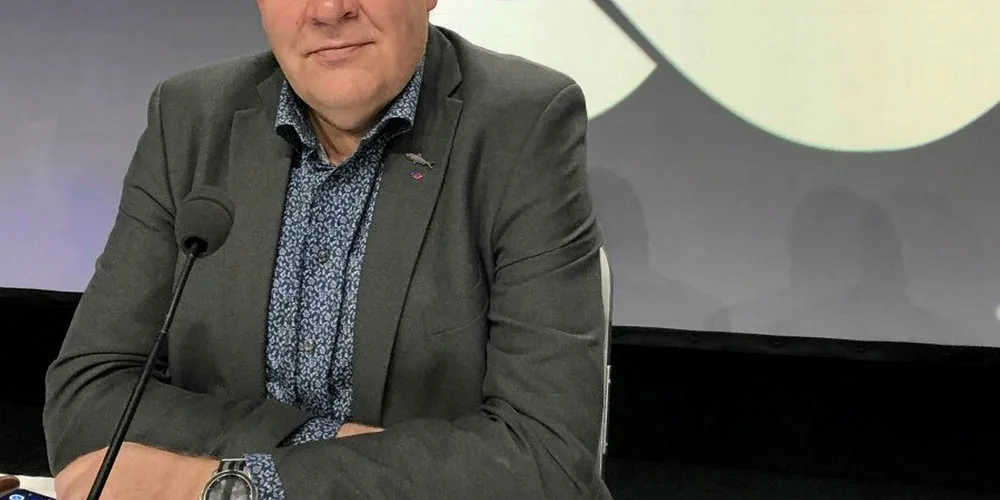 Ivar Andreassen, ordfører i Norges Sildesalgslag åpnet salgslagets første digitale årsmøte i dag.