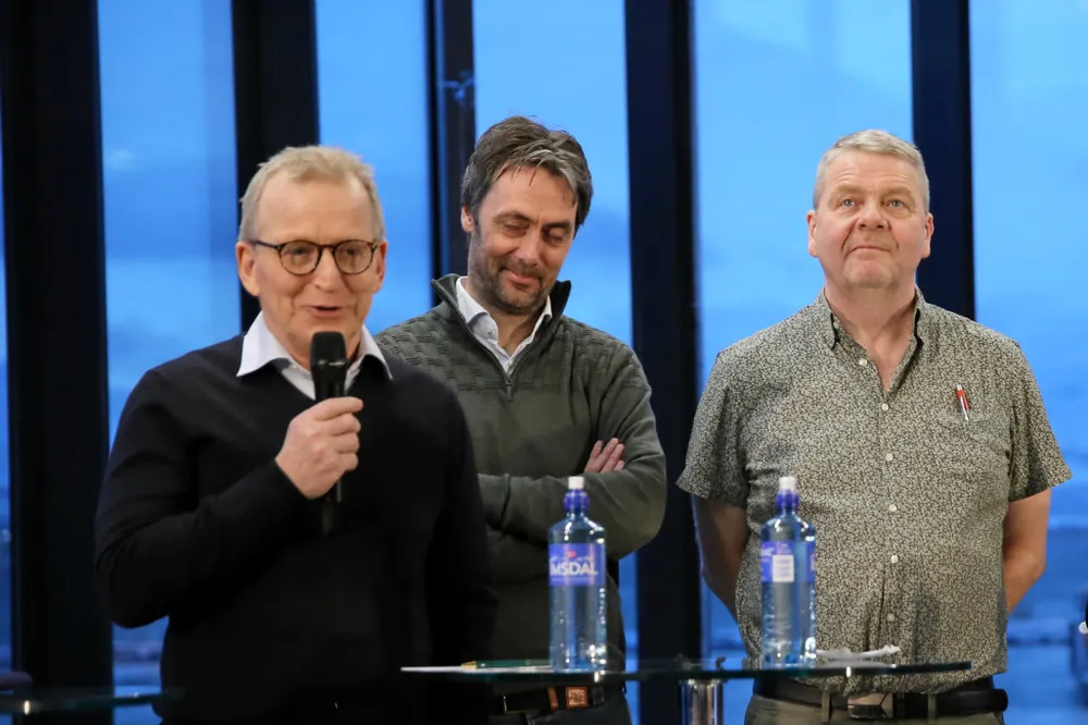 Det har vært noen turbulente år i Norges Fiskarlag. Lite tyder på at det blir roligere sjø i tiden som kommer. Fra venstre: Fiskarlagsleder Kåre Heggebø, styreleder i Fiskebåt Christian Halstensen og styreleder i Nord Fiskarlag Roger Hansen.