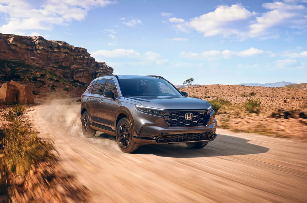 The new 2023 Honda CR-V, which will be produced as a hydrogen fuel-cell electric car from 2024.