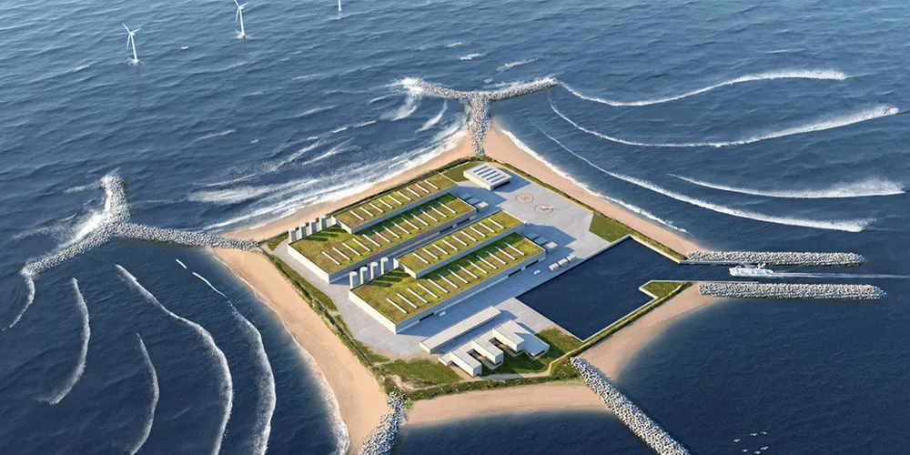 Visualisation of environmentally friendly energy island