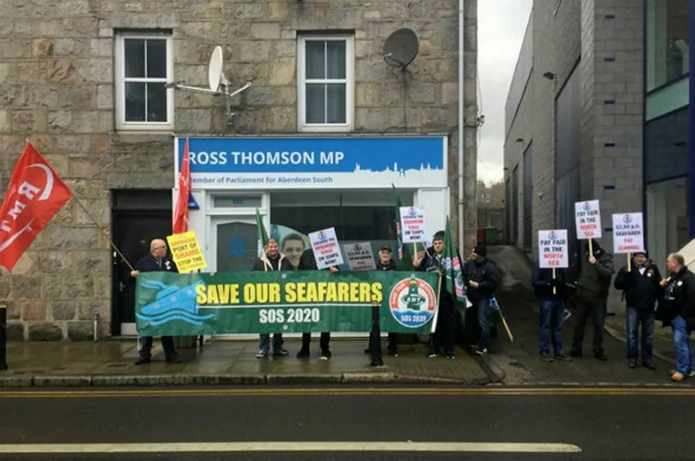 Protest: in Aberdeen