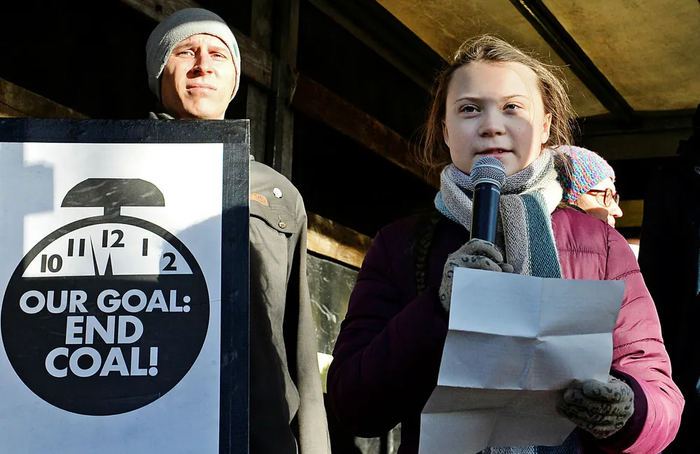 15 år gamle Greta Thunberg ble kjent verden over da hun skolestreiket for klima under den svenske valgkampen i høst. Her holder hun appell under klimamøtet som har pågått i Katowice i Polen de siste to ukene.