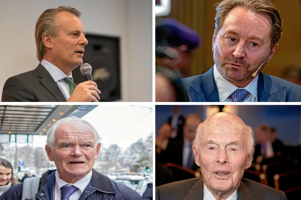 Johan H. Andresen, Kjell Inge Røkke, Trond Mohn og Fred. Olsen