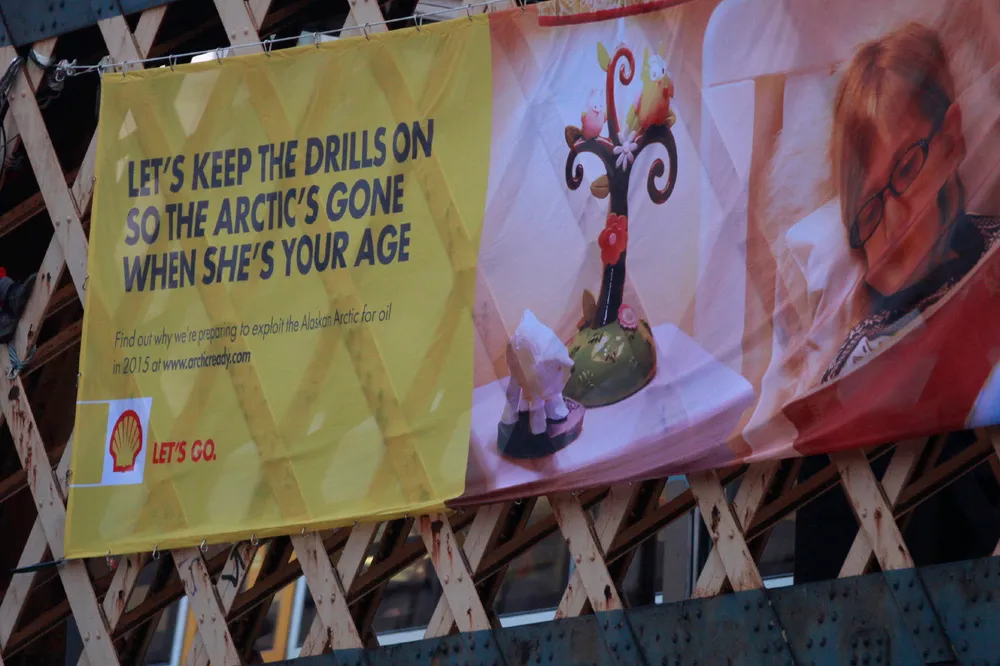 Bridge, troubled waters: Greenpeace pans Shell's Arctic plans