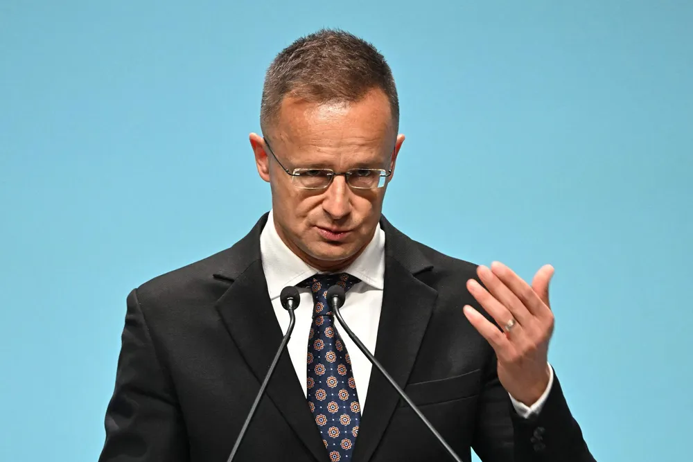Hungary's foreign minister Peter Szijjarto