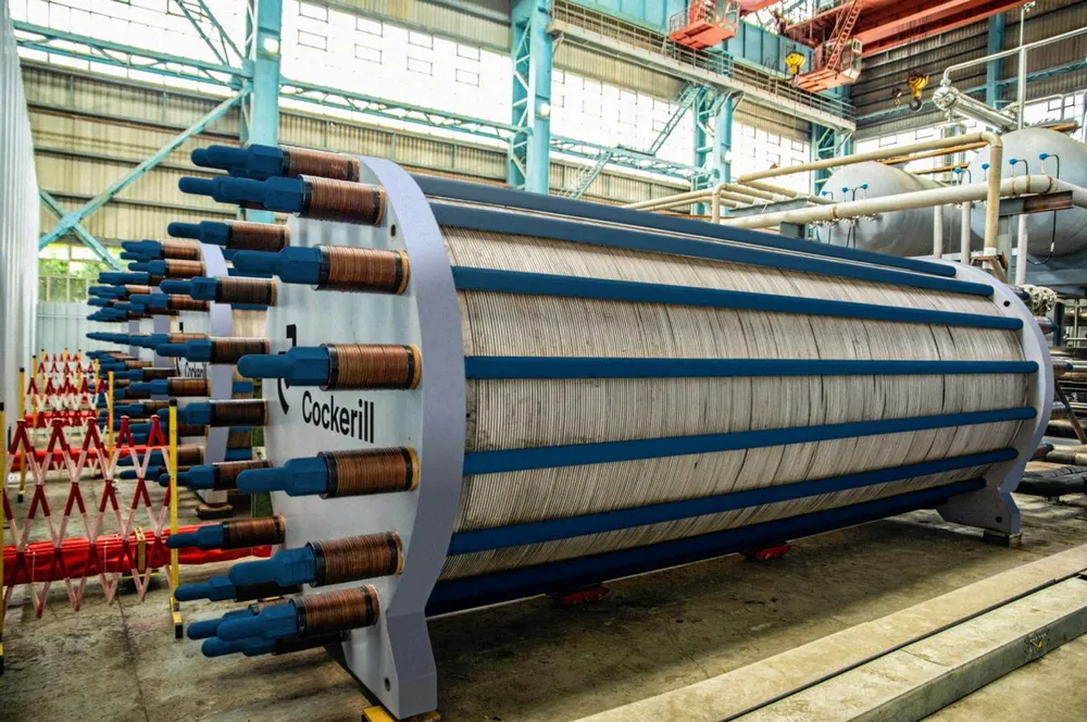 A John Cockerill pressurised alkaline electrolyser.