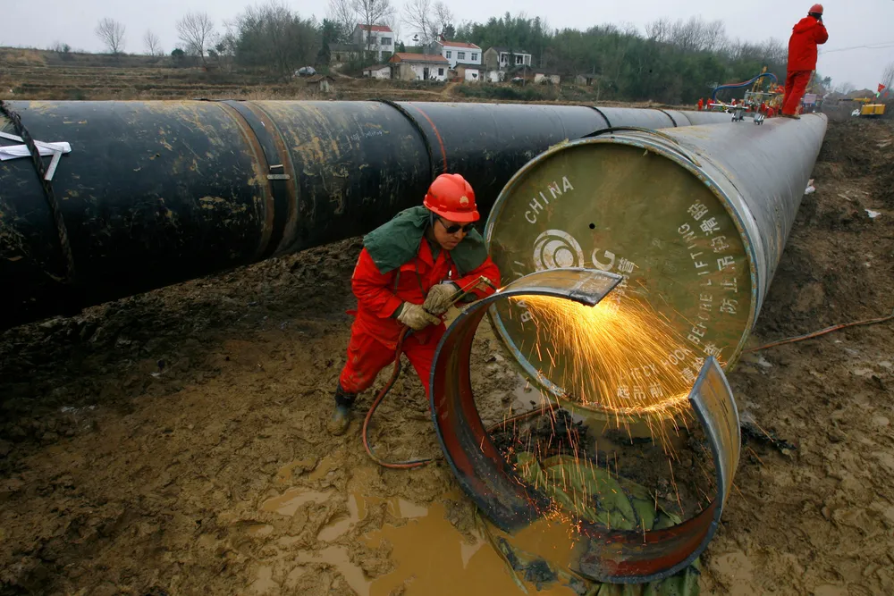 Vital link: the Turkmenistan-Kazakhstan-Uzbekistan-China pipeline is linked with China's West-to-East pipeline that sends gas to 27 Chinese provinces