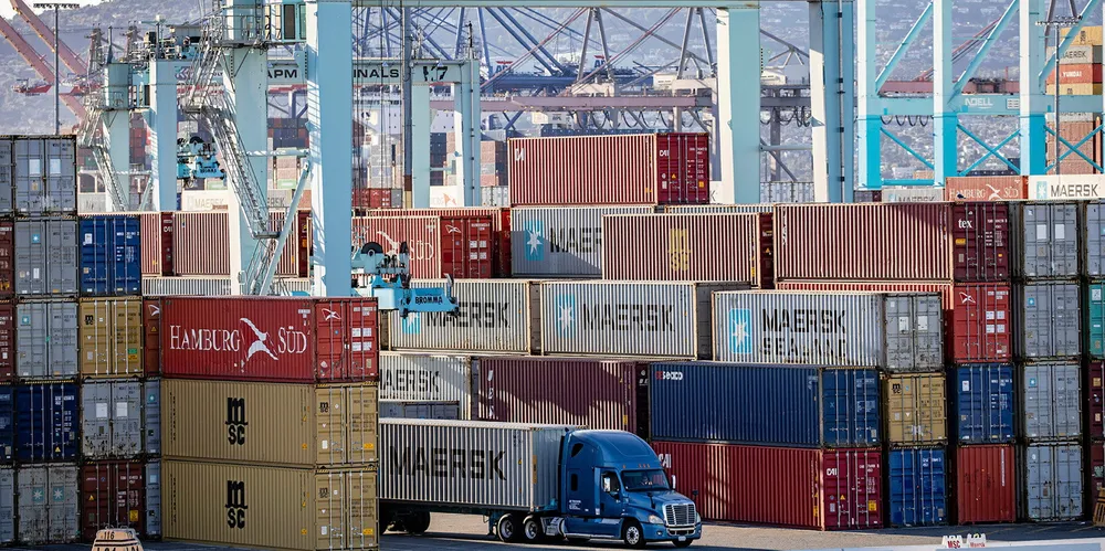 HSBC believes that contract negotiations between unions and ports on the US west coast, including the Port of Los Angeles (pictured), add another layer of uncertainty to container freight rates.