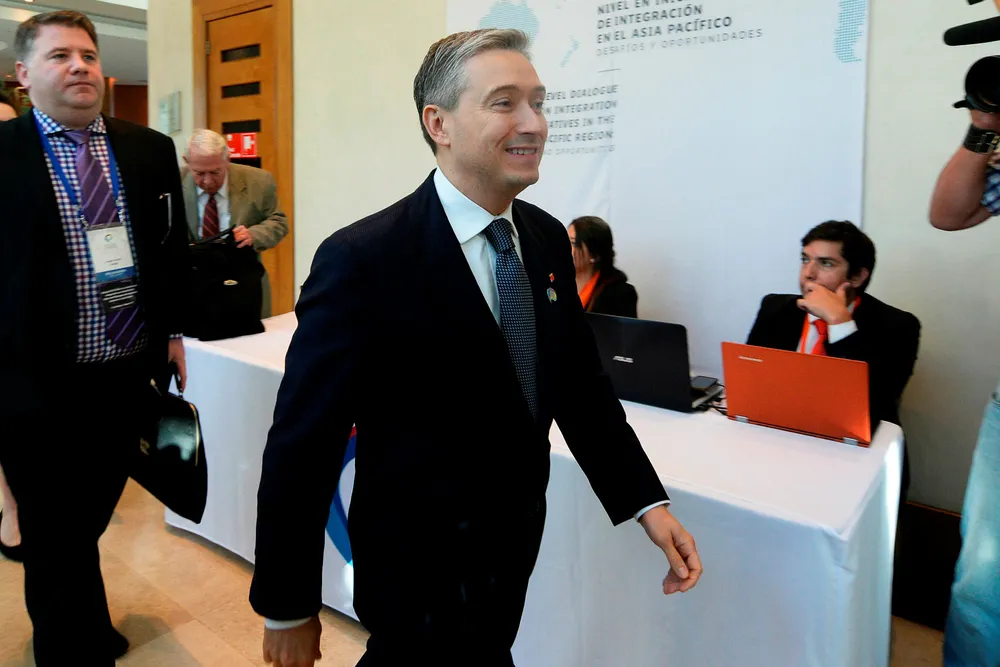 "Et stort fremskritt", sier Canadas minister for internasjonal handel, François-Philippe Champagne, om utviklingen for TPP-avtalen. Foto: SEBASTIAN VILLAROEL
