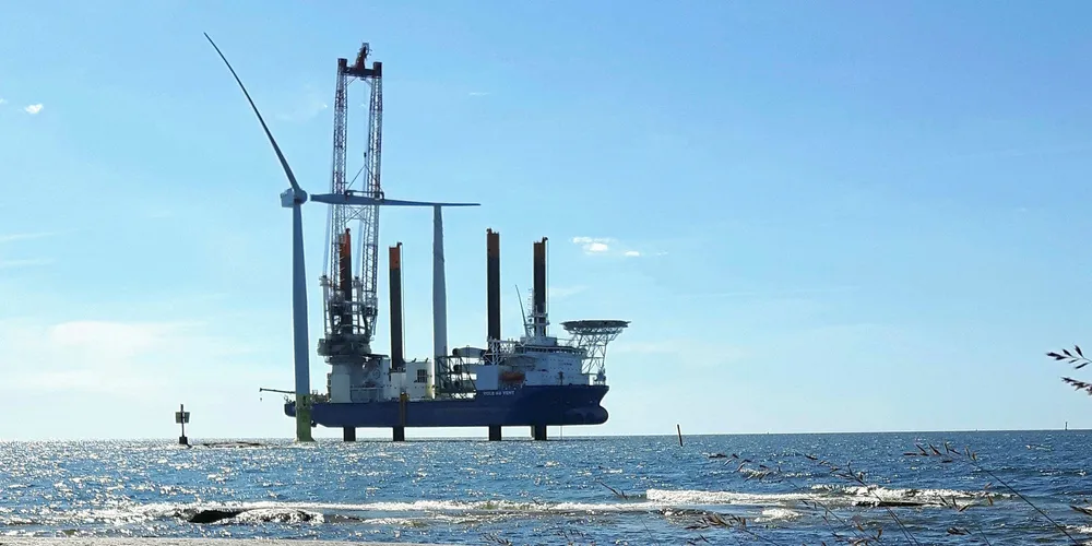 installation of Tahkoluoto offshore wind array in Finland