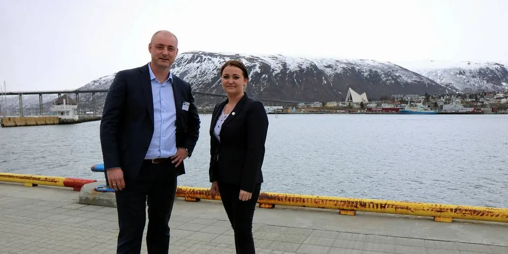 Robert Eriksson, adm. dir. i NSL som fra 1. juni skifter navn til Sjømatbedriftene. Også statssekretær Veronica Isabel Pedersen (Frp) i Nærings- og fiskeridepartementet deltok på NSLs årsmøte i Tromsø.Foto: Jørn Mikael Hagen