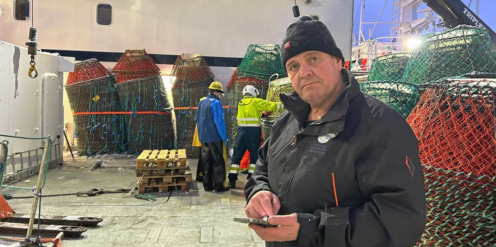Per Thore Kraknes er reder og majoritetseier i for de tre snøkrabbefartøyene. Her avbildet på «Polar Pioneer» på tampen av 2022, før 2023-sesongen skulle i gang.