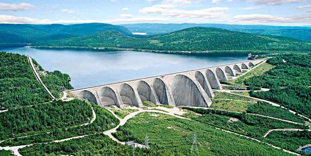 One of Hydro-Québec's hydropower dams in the province's Côte-Nord region