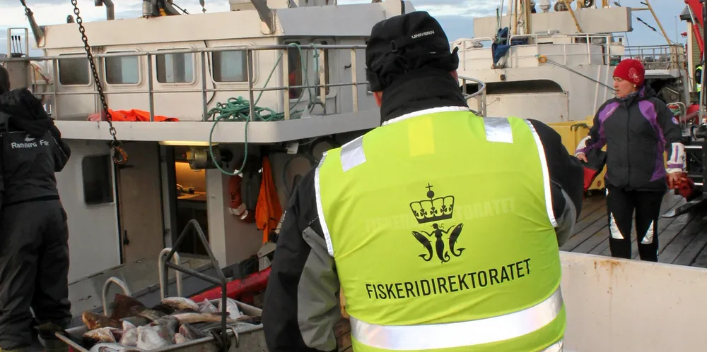 Fiskeridirektoratet på plass og følger med.