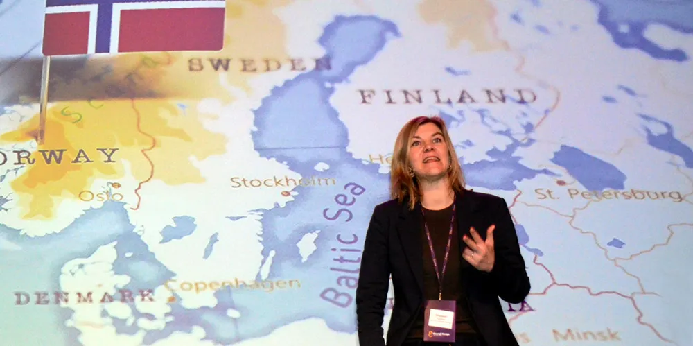 Statssekretær Elisabeth Sæther i OED avbildet under Nettkonferansen 2022.