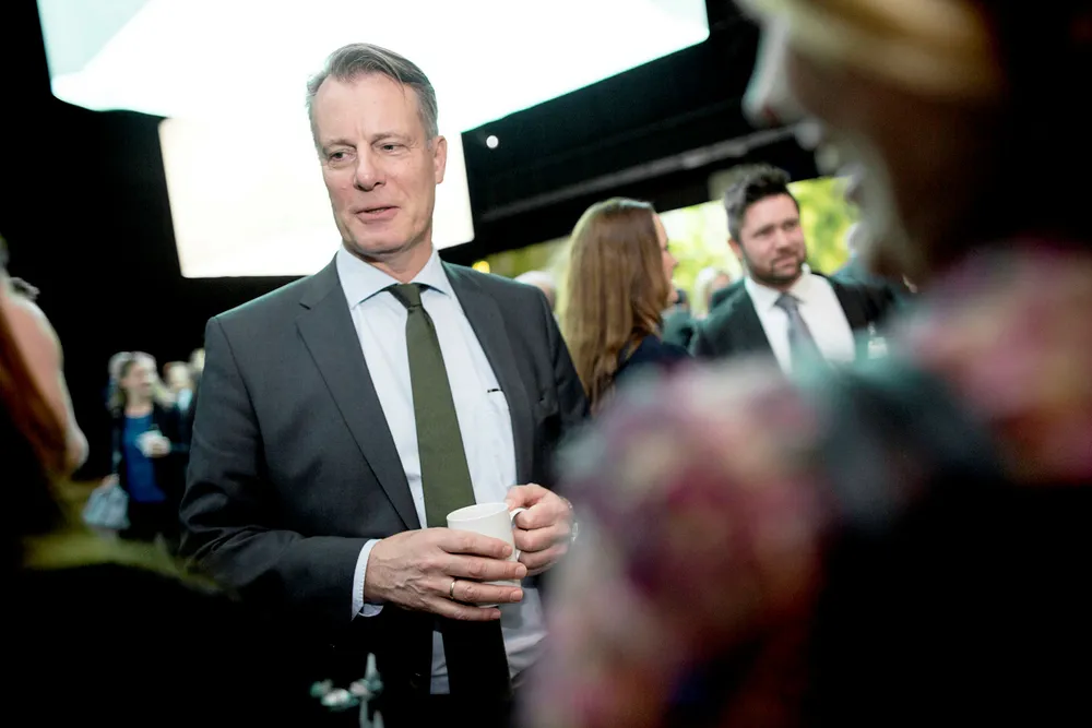 Johan H. Andresen og Ferd fikk medhold i en klage i 2014, like før han ble leder av Etikkrådet. Her på NHOs årsmiddag.