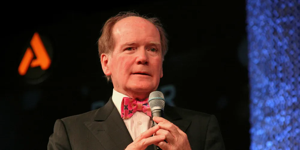 Alltech founder and CEO Pearse Lyons addresses the more than 1,700 attendees at the company's 30th annual symposium.