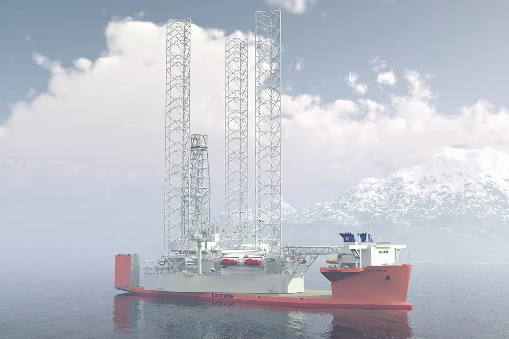 Heavyweight: artist's impression of White Marlin carrying a Cat-J rig
