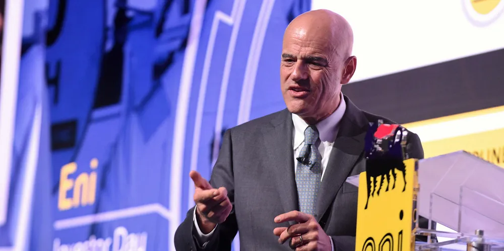 Eni CEO Claudio Descalzi.