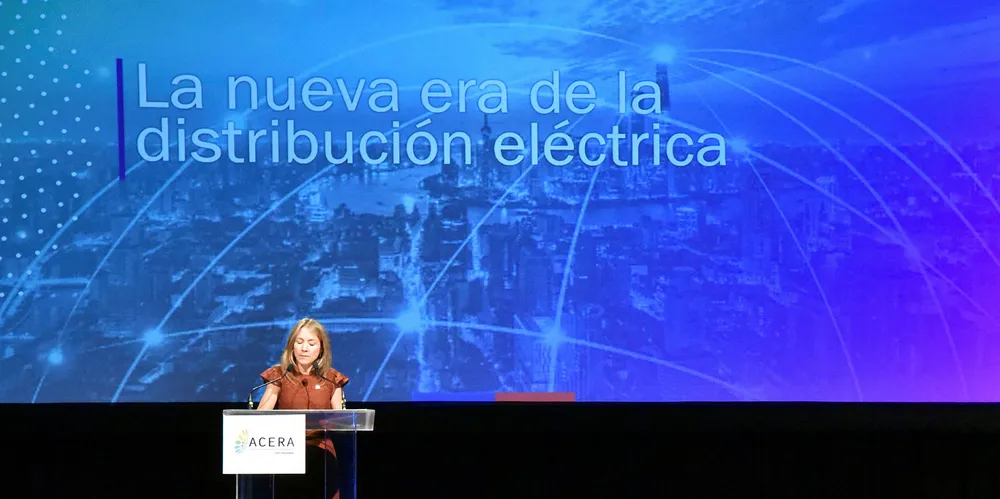 Chile energy minister, Susana Jiménez, speaks at Acera's annual dinner 2019