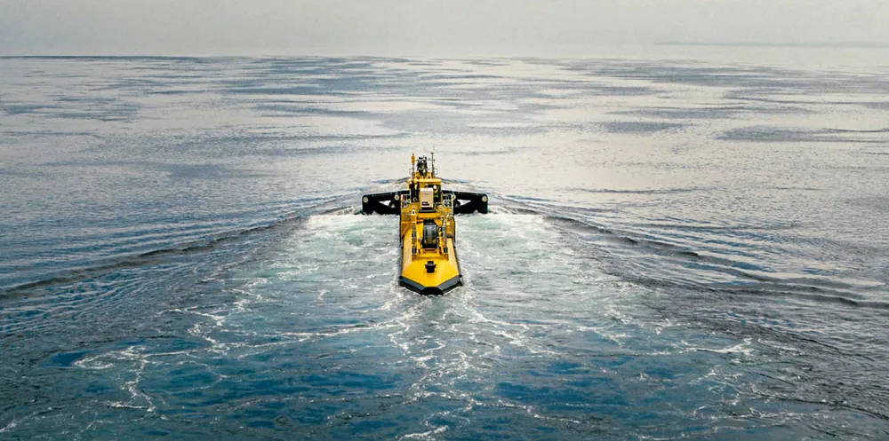 Orbital O2 tidal turbine off Orkney, Scotland
