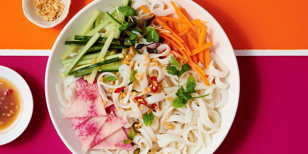 A 3-ounce serving of Trident's Protein Noodles include 10 grams of protein.