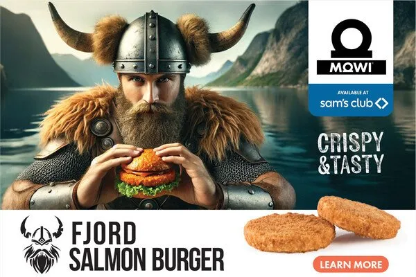 Mowi's Fjord Salmon Burger is the company's latest US-centric product.