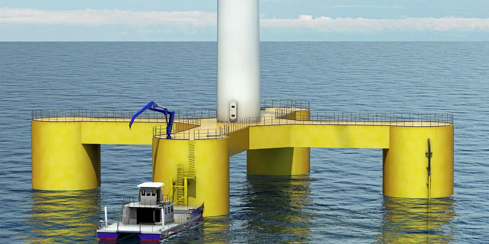 A rendering of the Nautilus floater.