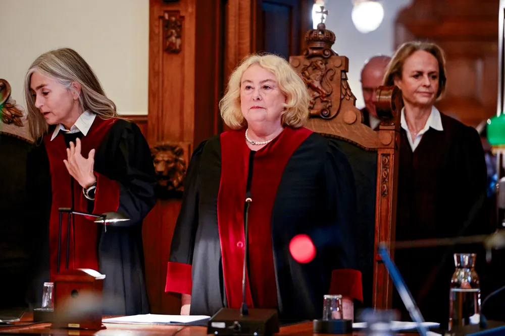 Oslo 20231031. Høyesterettsjustitiarius Toril Marie Øie og alle hennes meddommere sa nei til Nei til EU.