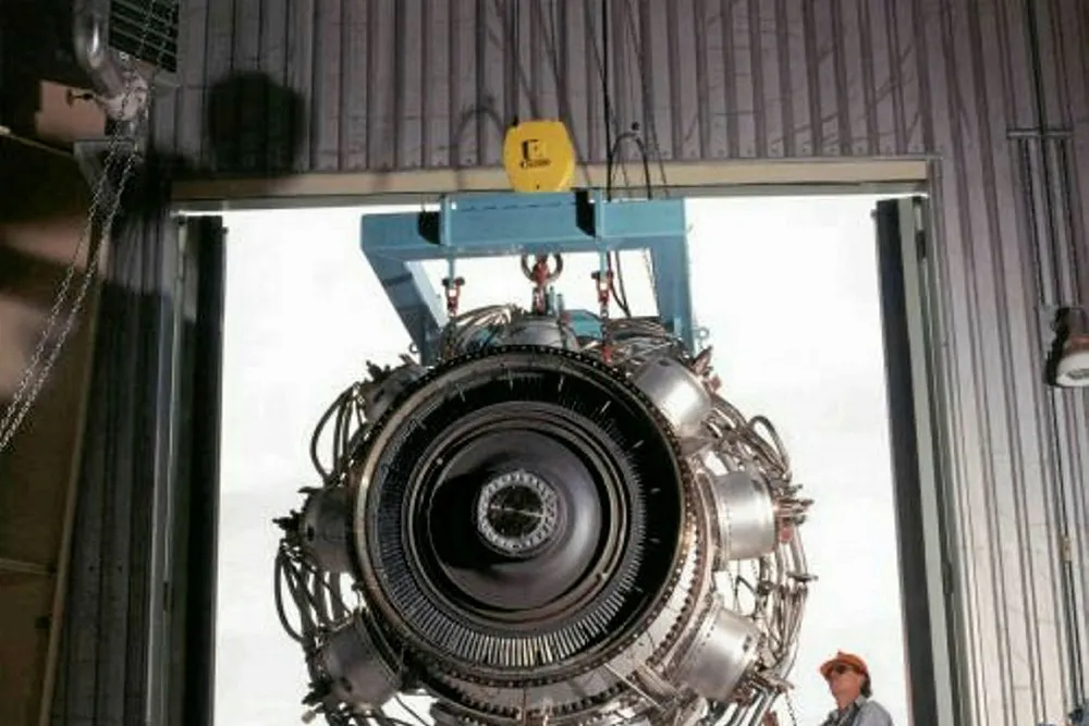 Turbine: supplied by Rolls-Royce marine division for oil and gas platforms