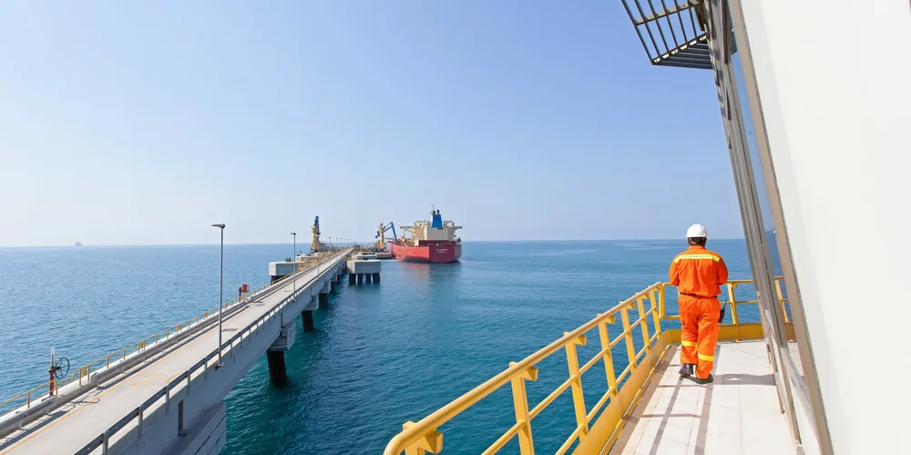 A view of the jetty at the Ceyhan terminal in Turkey.