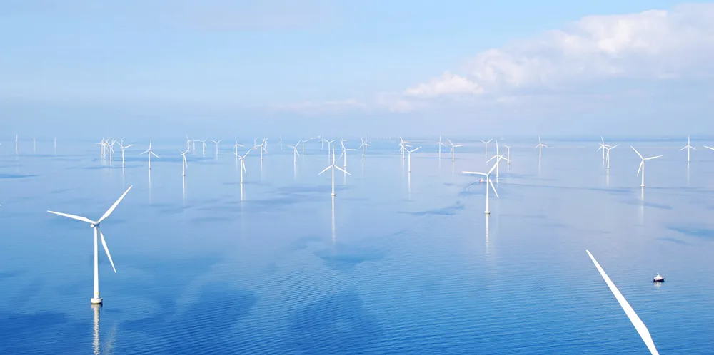 . RWE's Rodsand 2 offshore wind farm in the Danish part of the Baltic Sea.
