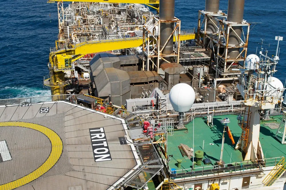 The Triton floating production, storage and offloading vessel.