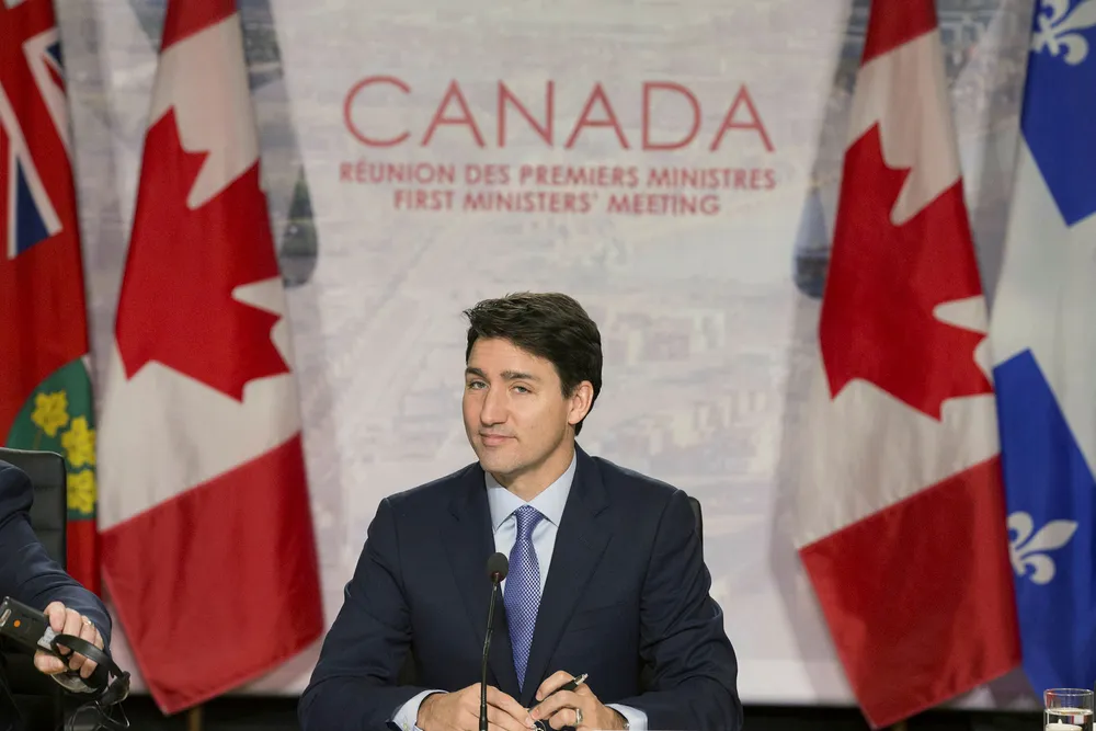Statsminister Justin Trudeaus forhold til Saudi-Arabia er iskaldt.