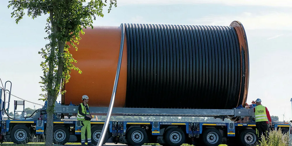 Cable laying on land by NKT for TSO TenneT