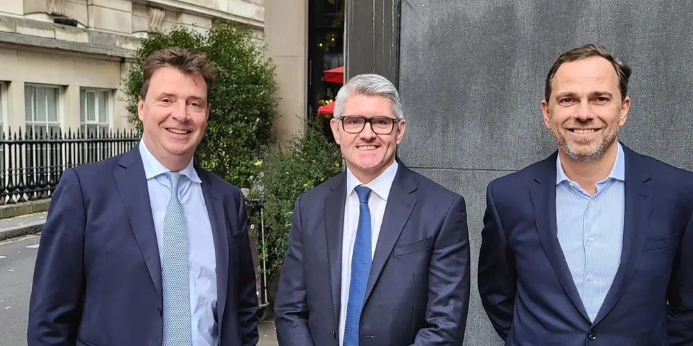 From left: Braemar CEO James Gundy, CFO Grant Foley and COO Tris Simmonds.