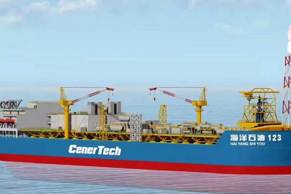 Shipshape: an illustration of the Lufeng 12-3 floating production, storage and offloading vessel
