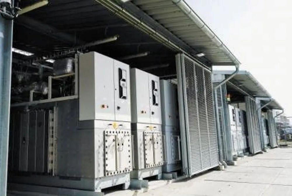 The 2.6MW electrolyser at Neste's biofuels refinery in Rotterdam.