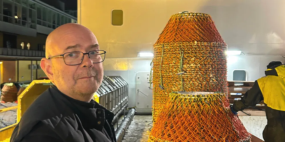 Karl Olav Pettersen, skipper på «Tromsbas». Møtt før avreise fra Tromsø for snøkrabbesesongen 2023.
