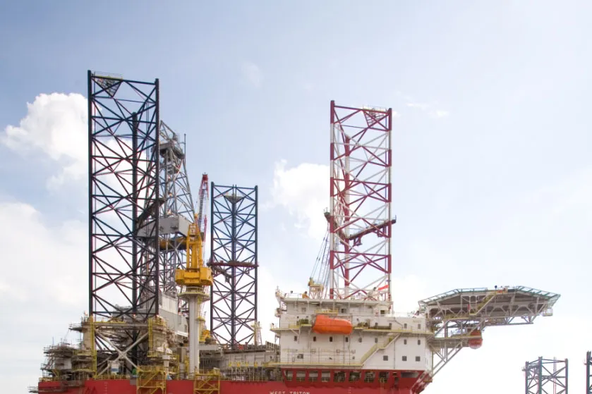 West Triton: one of several Seadrill's jack-ups constructed by PPL Shipyard.