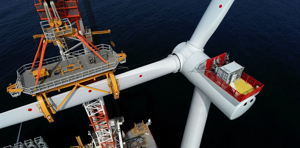 Construction of UK's Hornsea 1 project, at 1.2GW currently the world's largest offshore wind farm