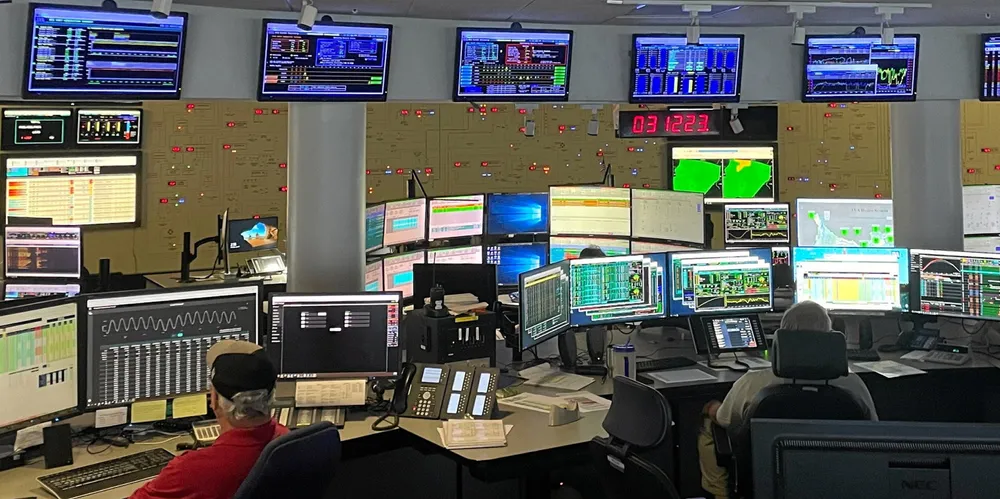 Control room at utility Tennessee Valley Authority