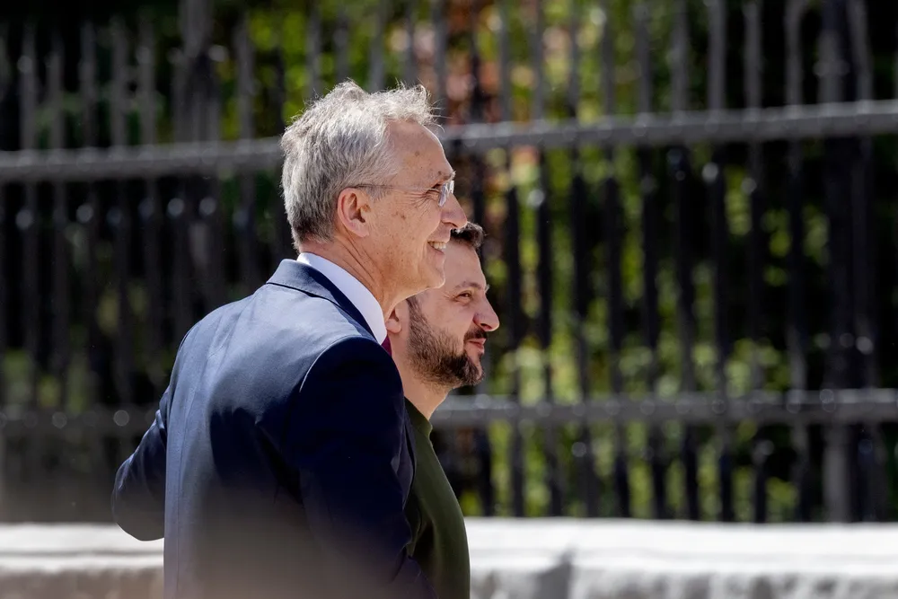 Finansminister Jens Stoltenberg (Ap) har møtt president Zelenskyj mange ganger, som her i Kyiv, men også nylig i Norge.