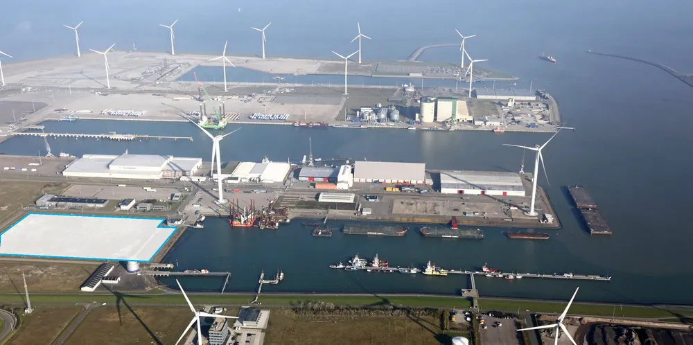 Emmahaven, one of the ports run by Groningen Seaports in Eemshaven, where the NorthH2 electrolysers are due to be installed.