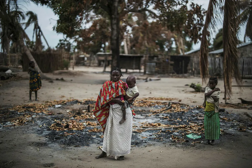 Insurgency: the village of Aldeia da Paz outside Macomia was attacked in 2019